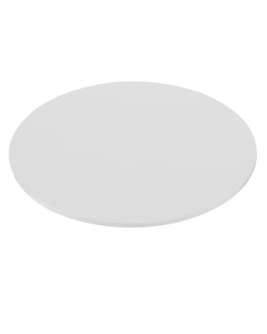 Pianale tavolo tondo 90x90x3.8 con bordo poliuretano bianco