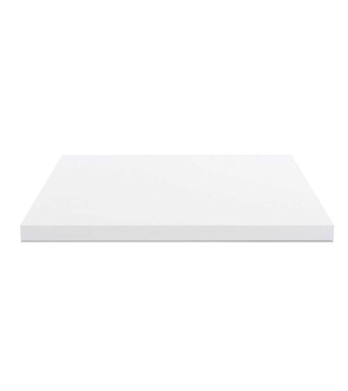 Top per bagno 100x47x4 con bordo poliuretano in bianco