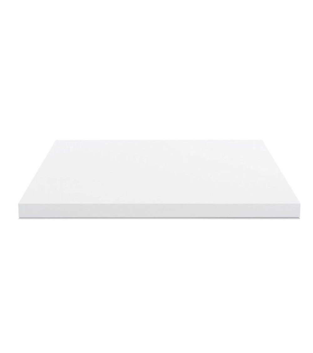 Top per bagno 100x47x4 con bordo poliuretano in bianco
