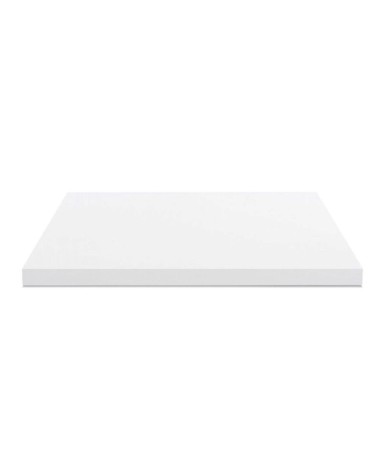 Top per bagno 100x47x4 con bordo poliuretano in bianco