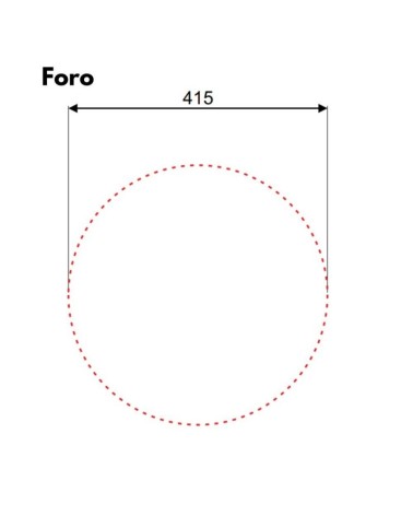 Lavello rotondo diametro 43,5 cm Rondo' ec192