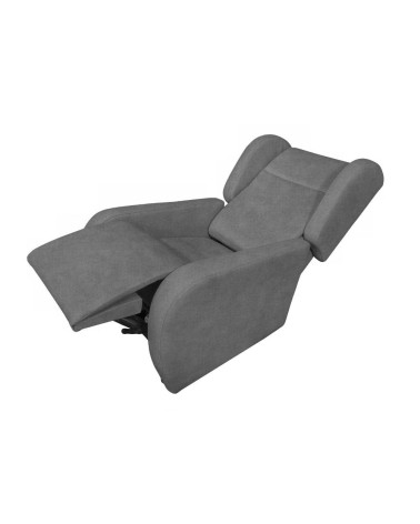 Poltrona alza persona Lift 2 motori con roller bar in tessuto Giulia 9713 grigio