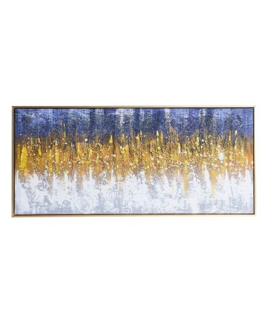 Quadro astratto su tela con cornice oro Quadro1