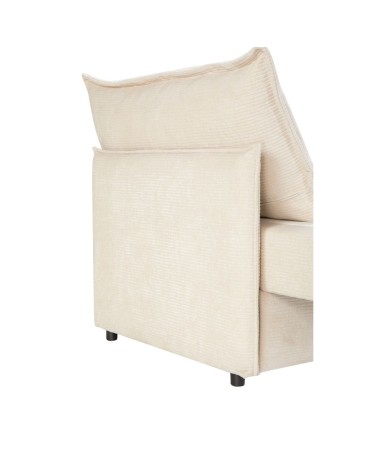 Divano letto Ghide con contenitore colore panna 217x86x95 cm.