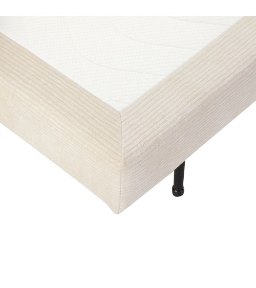 Divano letto Ghide con contenitore colore panna 217x86x95 cm.