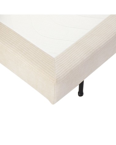 Divano letto Ghide con contenitore colore panna 217x86x95 cm.
