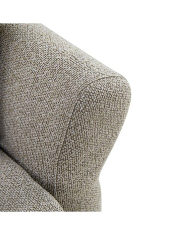 Divano letto Loki con contenitore e topper incluso colore tortora