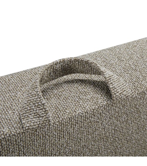 Divano letto Loki con contenitore e topper incluso colore tortora