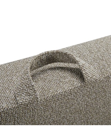 Divano letto Loki con contenitore e topper incluso colore tortora