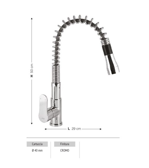 Miscelatore Hena pull down