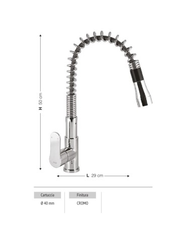 Miscelatore Hena pull down