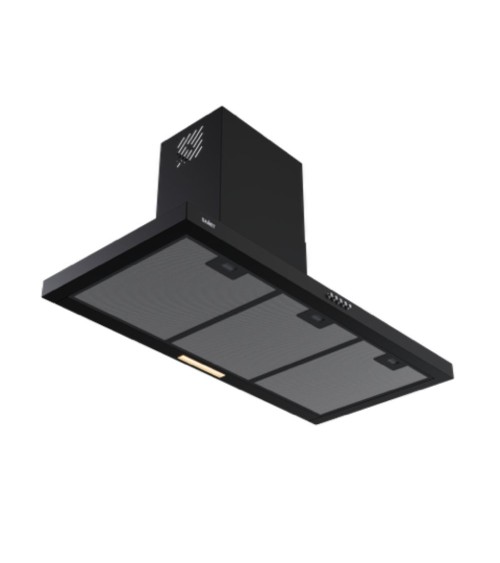 Samet cappa da parete Embla 90 colore nero