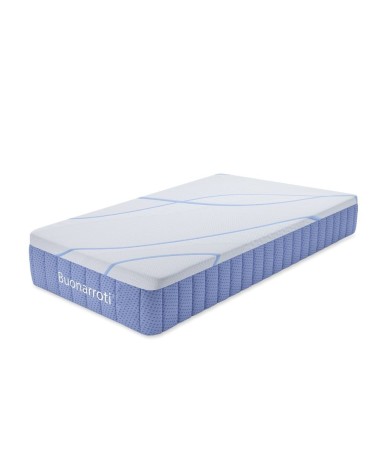 Materasso singolo Pergamo con molle insacchettate e tessuto in poliestere antiscivolo 80x190xH30 cm.