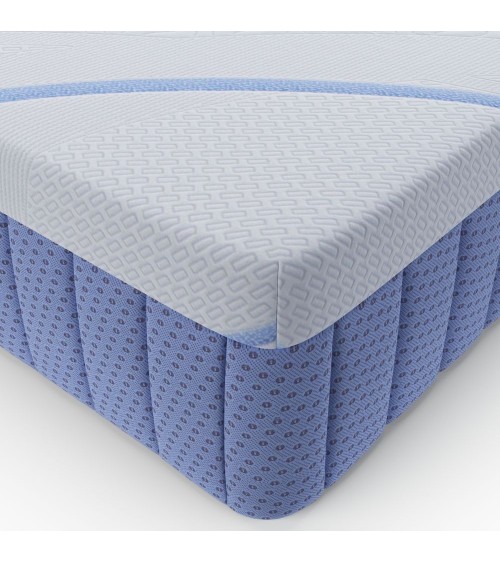 Materasso matrimoniale Pergamo con molle insacchettate e tessuto poliestere antiscivolo 160x190xH30 cm.