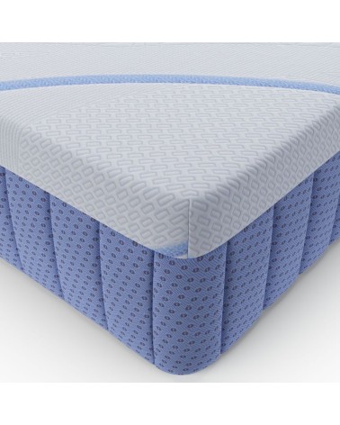 Materasso matrimoniale Pergamo con molle insacchettate e tessuto poliestere antiscivolo 160x190xH30 cm.