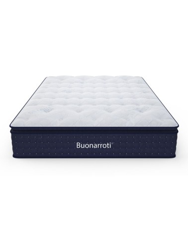 Materasso matrimoniale Atria in memory foam, con tessuto a maglia e molle insacchettate 160x190x33 cm.