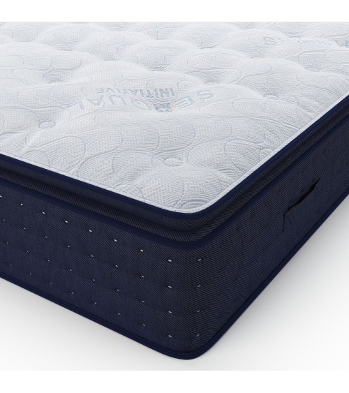 Materasso matrimoniale Atria in memory foam, con tessuto a maglia e molle insacchettate 160x190x33 cm.