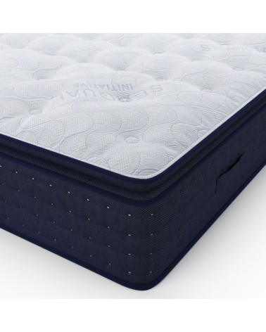 Materasso matrimoniale Atria in memory foam, con tessuto a maglia e molle insacchettate 160x190x33 cm.