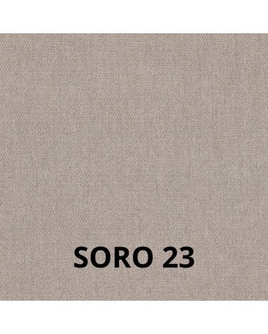 Sedia Nancy in tessuto Soro 23 tortora e struttura in tinta set 2 pezzi