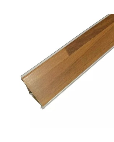 Alzatina triangolare in pvc rivestita in carta noce listellare 5 metri