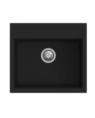 Lavello Waltz in fragranite 1 vasca 56x51 colore nero