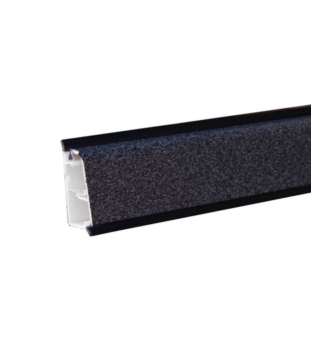Alzatina triangolare in pvc rivestita in carta colore nero selenio