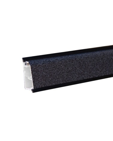 Alzatina triangolare in pvc rivestita in carta colore nero selenio