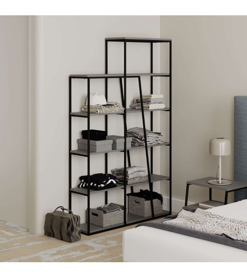 Libreria Pal colore antracite 110x29x178 cm