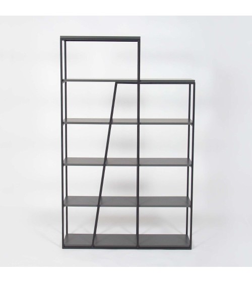 Libreria Pal colore antracite 110x29x178 cm