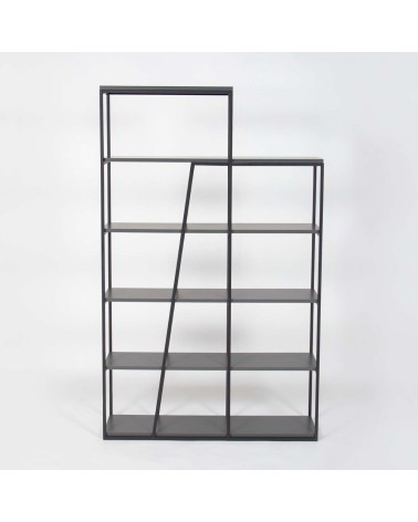 Libreria Pal colore antracite 110x29x178 cm