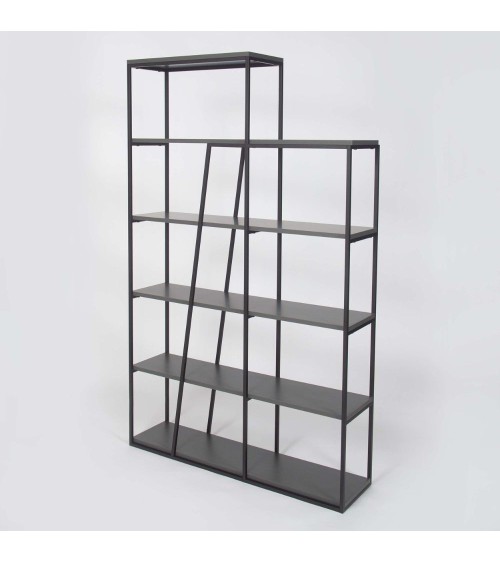Libreria Pal colore antracite 110x29x178 cm