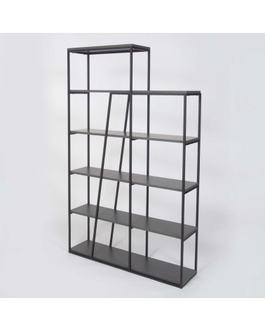 Libreria Pal colore antracite 110x29x178 cm