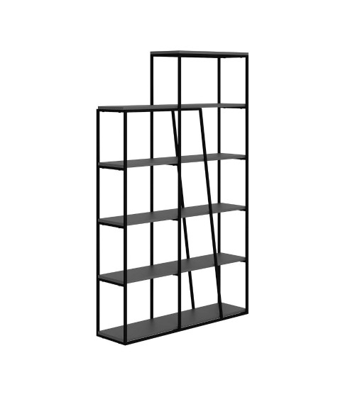Libreria Pal colore antracite 110x29x178 cm