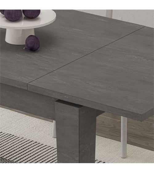 Tavolo allungabile Megaron retro grey 120x80 cm.