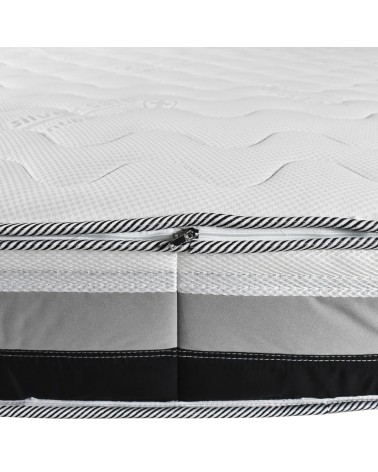 Materasso matrimoniale Poli con molle insacchettate e memory sfoderabile 160x200xH25 cm.