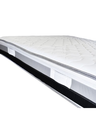 Materasso matrimoniale Poli con molle insacchettate e memory sfoderabile 160x200xH25 cm.