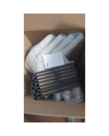 Sedia Vika in nabuk Uras 2 tortora con piedini neri set 4 pezzi