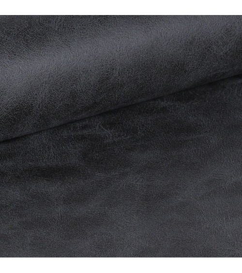 Sedia Simo in tessuto Nordic 16 grigio chiaro con dettaglio posteriore in nabuk Uras 10 antracite e gambe nere set 2 pezzi