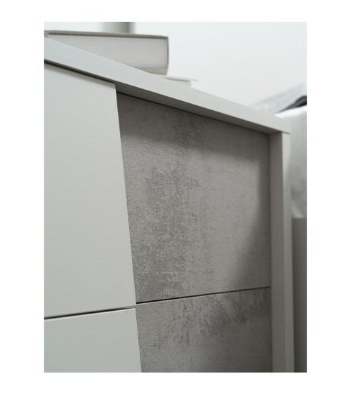 Camera da letto Fadri colore grigio ghiaccio e ossido grigio scuro