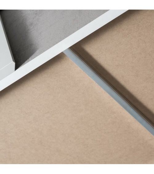Camera da letto Fadri colore grigio ghiaccio e ossido grigio scuro