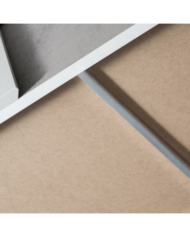 Camera da letto Fadri colore grigio ghiaccio e ossido grigio scuro