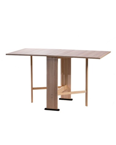 Tavolo pieghevole salvaspazio Mati 74x136 colore rovere sbiancato
