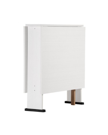 Tavolo pieghevole salvaspazio Mati 74x136 colore bianco frassinato