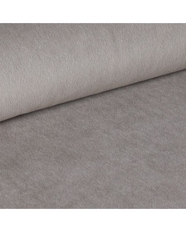 Sgabello Mey in tessuto Anka 06 tortora con gambe in metallo nere