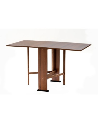Tavolo pieghevole salvaspazio Mati 74x136 colore noce