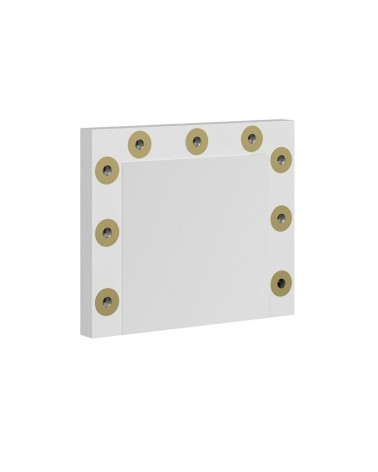 Specchio trucco Armin colore bianco con luci LED lampadine non incluse