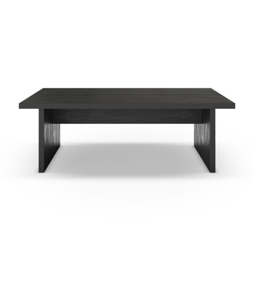 Tavolino rettangolare Loana colore nero 120x70x40 cm.