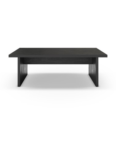 Tavolino rettangolare Loana colore nero 120x70x40 cm.