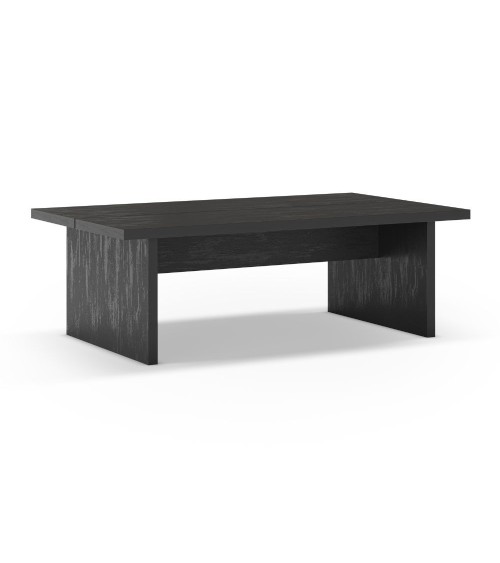 Tavolino rettangolare Loana colore nero 120x70x40 cm.