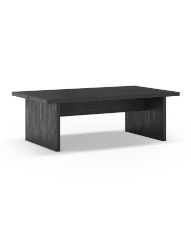 Tavolino rettangolare Loana colore nero 120x70x40 cm.